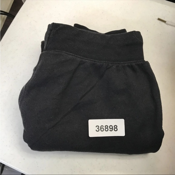 Champion 1990s Vintage Fit Sweatpants Adult Medium Black Pull On Joggers Mens - Picture 12 of 12